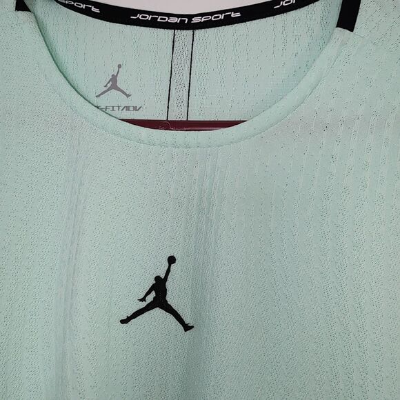 Jordan Dri-FIT ADV Performance T-Shirt Mint Green Moisture Wicking Size M - Picture 2 of 9